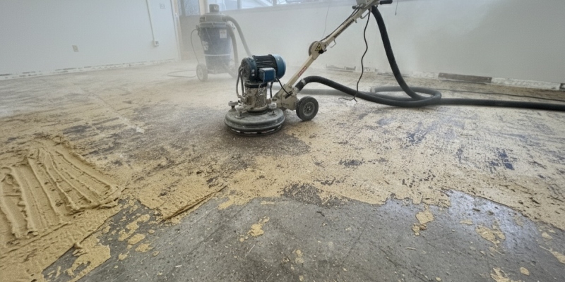remove glue from concrete floor