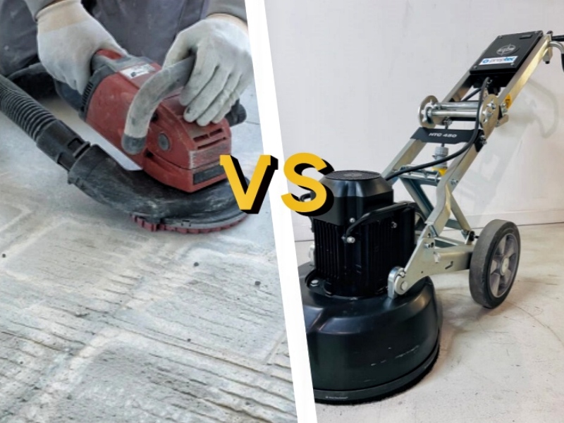 Smerigliatrice angolare vs. smerigliatrice per pavimenti: confronto tra utensili